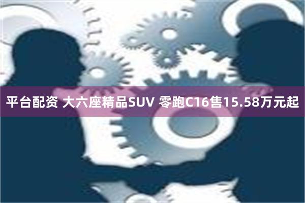 平台配资 大六座精品SUV 零跑C16售15.58万元起