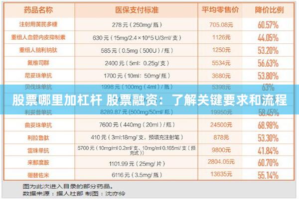 股票哪里加杠杆 股票融资：了解关键要求和流程